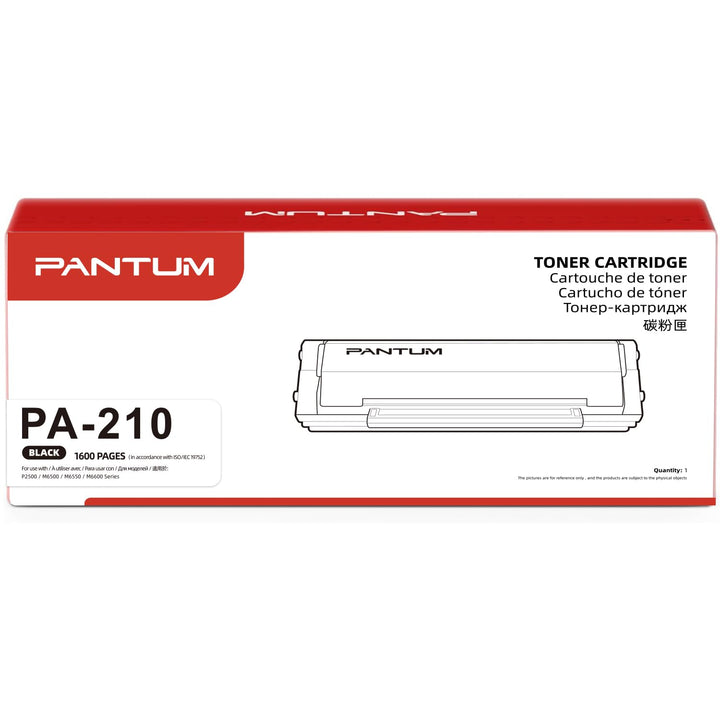 PANTUM PA-210 Original Tonerkartusche Schwarz Laser P2502W P2500W M6500W M6500NW M6508NW M6550NW M65
