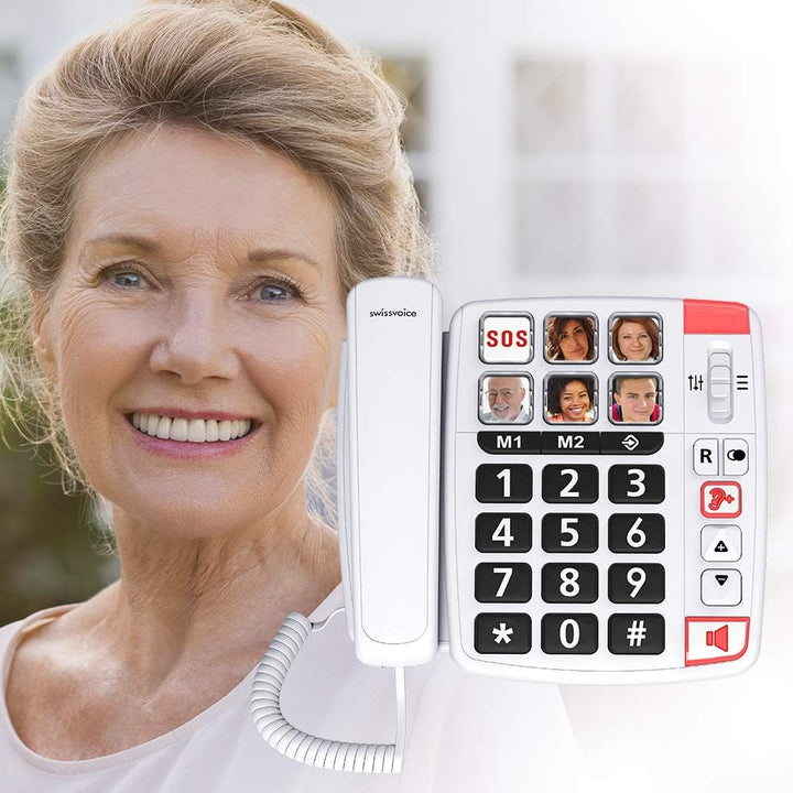 SwissvoiceXtra 1110 Un & Geemarc CL11Geemarc CL11 Akustische Telefon-Anrufanzeige mit Blitzlicht – K