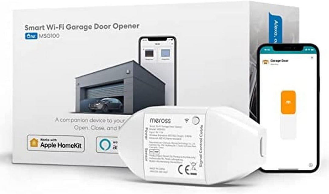 Meross Smart WLAN Garagentoröffner funktioniert mit Apple HomeKit, APP-Steuerung, Kompatibel mit Ale