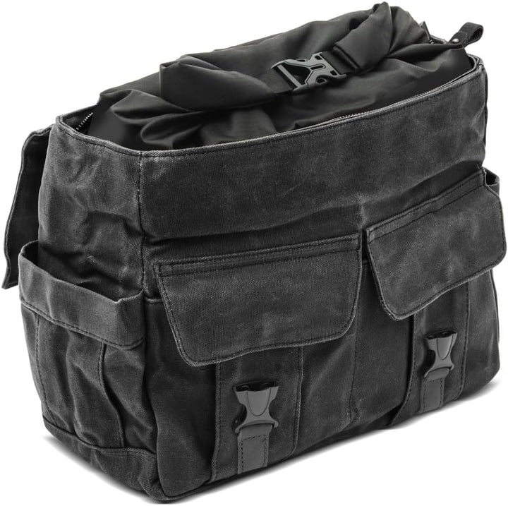 Craftride 2X Seitentasche für Keeway Superlight 125 CV1 schwarz