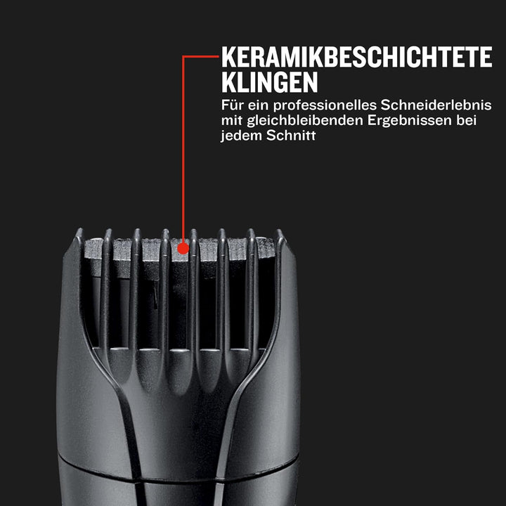 Remington Barttrimmer Herren Set MB320C (keramikbeschichtete Klingen, 9 Längeneinstellungen, Netz-/A
