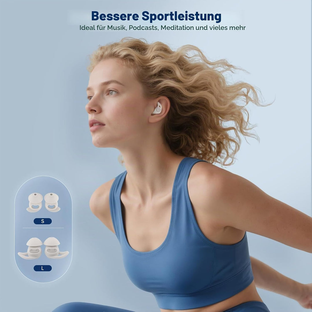Novonell Snooze Pods Pro, Schlafkopfhörer, Anti Schnarch-Kopfhörer für Seitenschläfer, Novonell Slee
