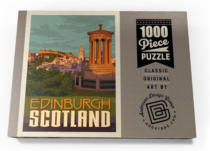 Schottland: Edinburgh, Vintage Poster - Premium 1000 Teile Puzzle - MyPuzzle Sonderkollektion von An