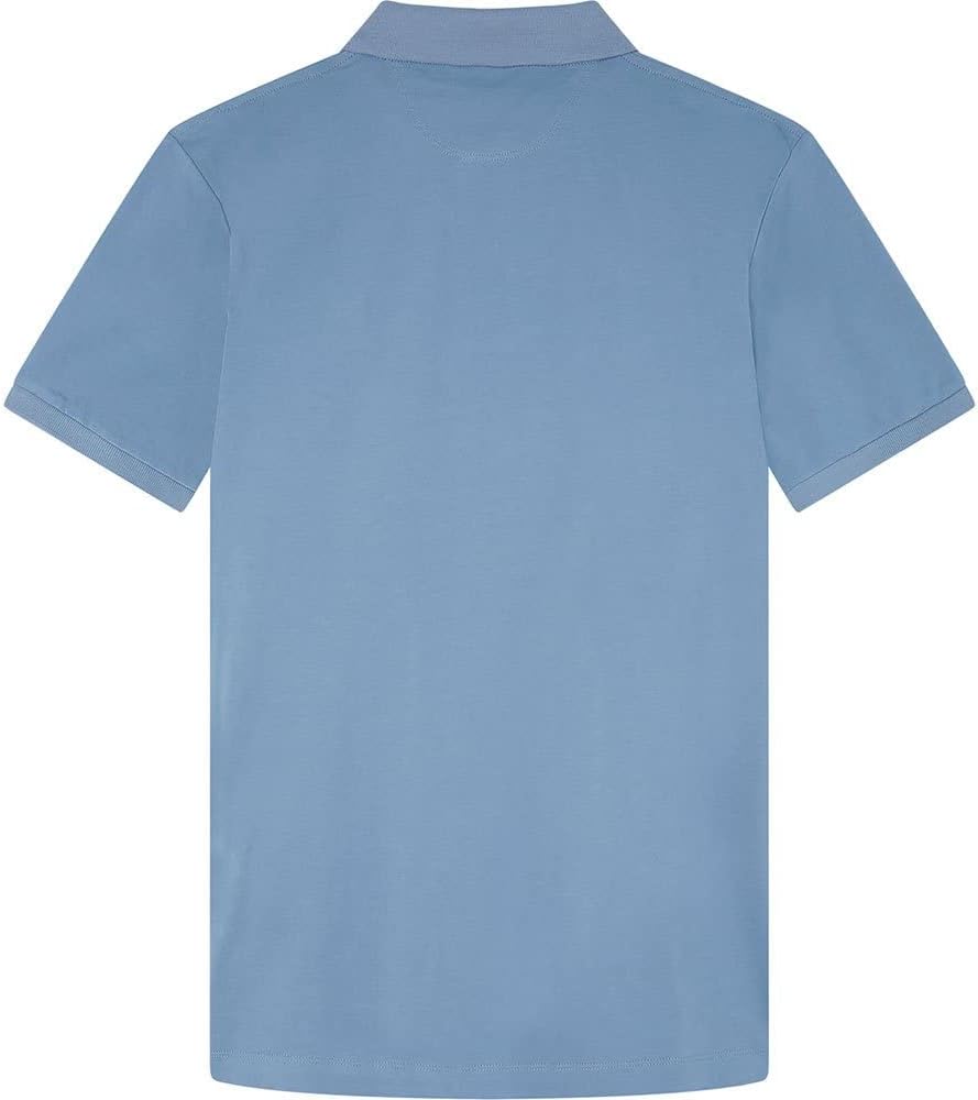 Hackett London Herren Pima Cotton Polo Polohemd XS Chambray, XS Chambray