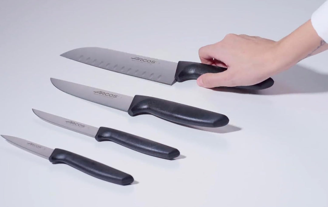 Arcos Serie Niza - Santoku Messer Messer Asiatischer Art- Klinge Nitrum Edelstahl 180 mm - HandGriff