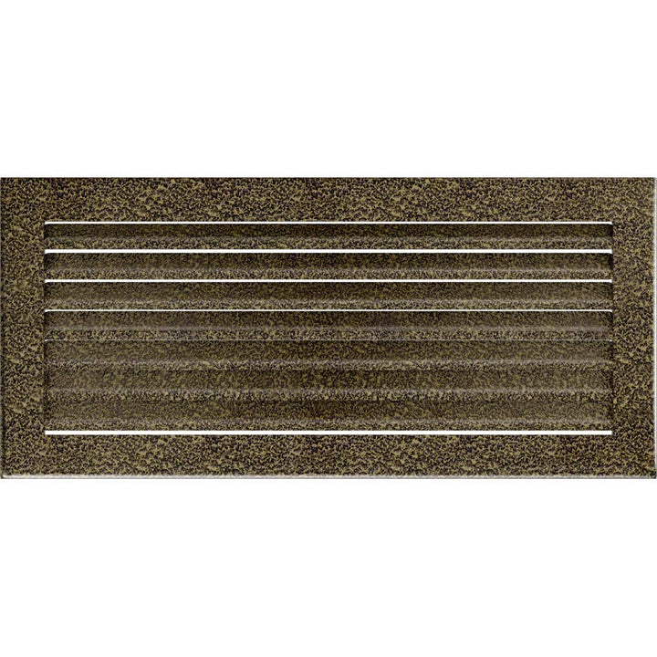 Kratki Lüftungsgitter Kamingitter FRESH 17cm x 37cm schwarz-gold