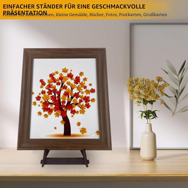 1 Packung 13 Zoll Holz Display Stand, Easel &amp; Buchständer, Bilderrahmen Plattenhalter(13inch-1pcs),