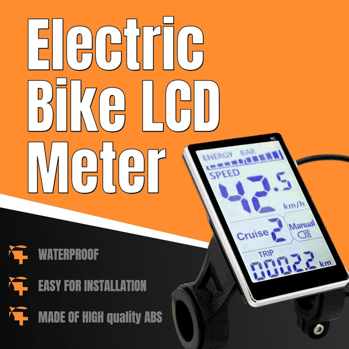 LCD Display, Elektrofahrrad M5 LCD Bildschirm, Elektrofahrrad LCD Display mit Anschluss Elektro für