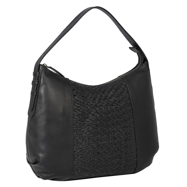 Benthill Schultertasche Damen Echt Leder | Henkeltasche aus hochwertigem Rindsleder | Kleine Vintage