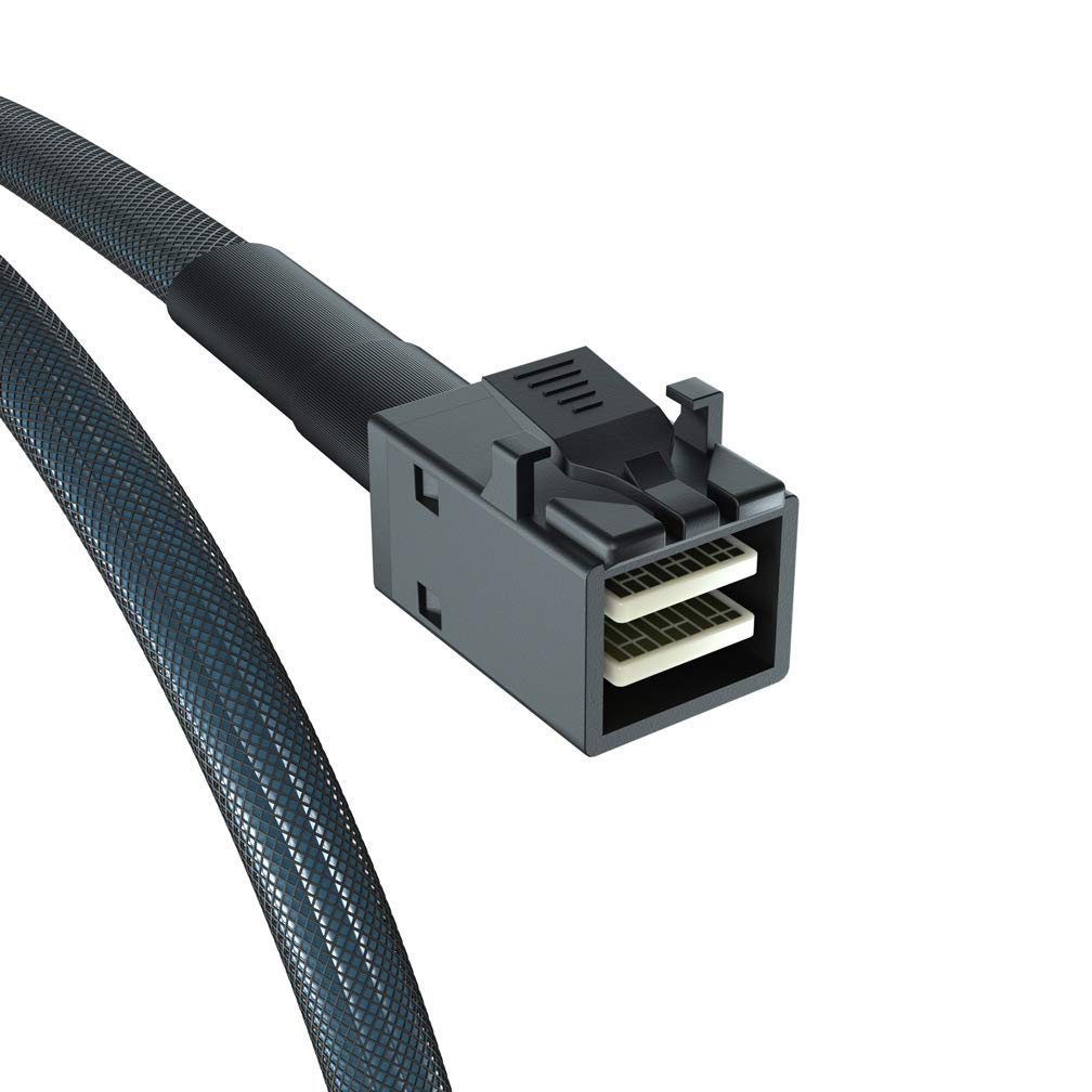 ipolex Internes Mini SAS HD SFF-8643 zu Mini SAS SFF-8087 Kabel, 0.5-Meter(1.6ft), faltbar, flexibel