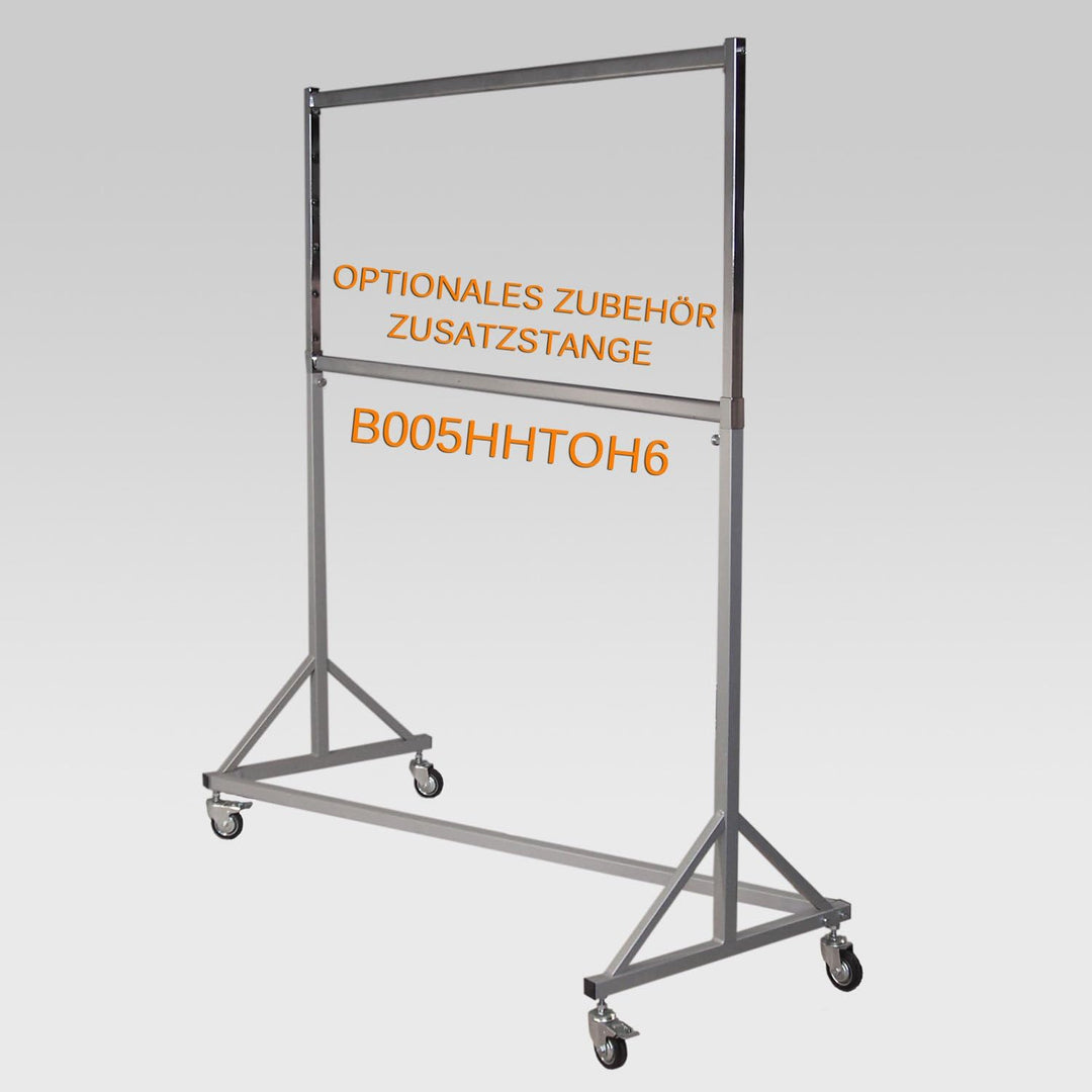 GERSO Profi Schwerlast Kleiderständer höhenverstellbar 125–205 cm | 150 kg Tragkraft | Industrie-Qua