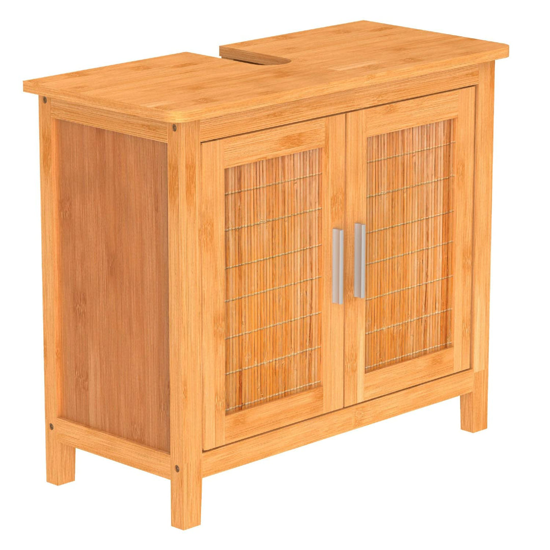 EISL BMBA02-WTU Bambus Waschbecken Unterschrank Waschbeckenunterschrank, Waschbeckenunterschrank