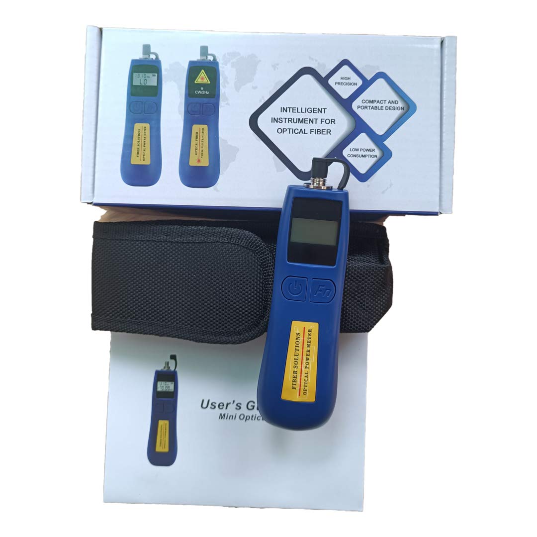 ALLGRIIT Optical Power Meter Optisches Mini-Leistungsmessgerät -70~+10dBm, Glasfasertester für 800-1