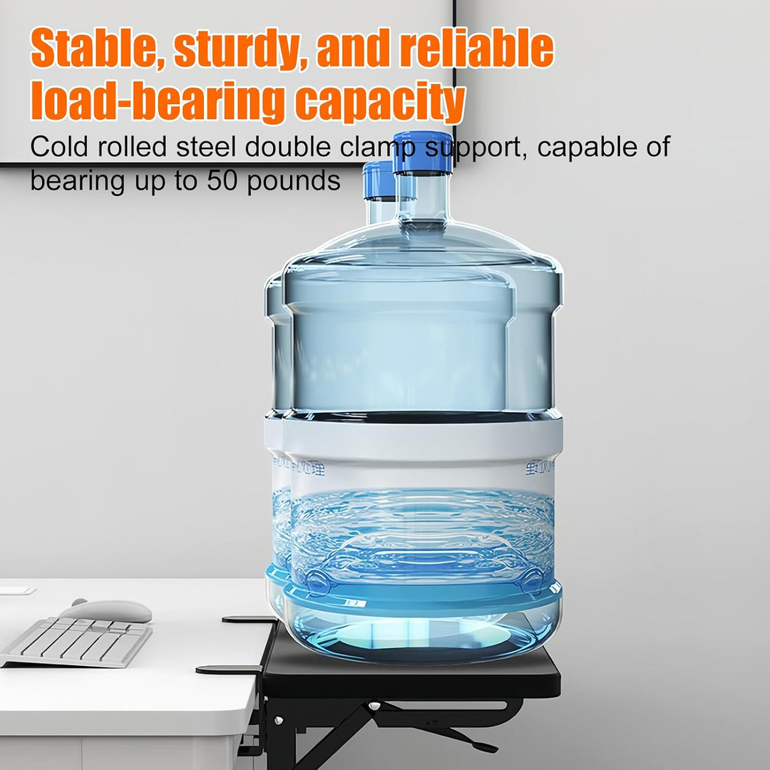 Tischverlängerung, Schreibtisch Erweiterung Ergonomische 20×24cm, 90° Faltbare Armauflage, Schreibti