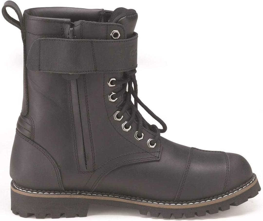 Kochmann Rider wasserdichte Motorradstiefel (Black,44) 44 EU Schwarz, 44 EU Schwarz