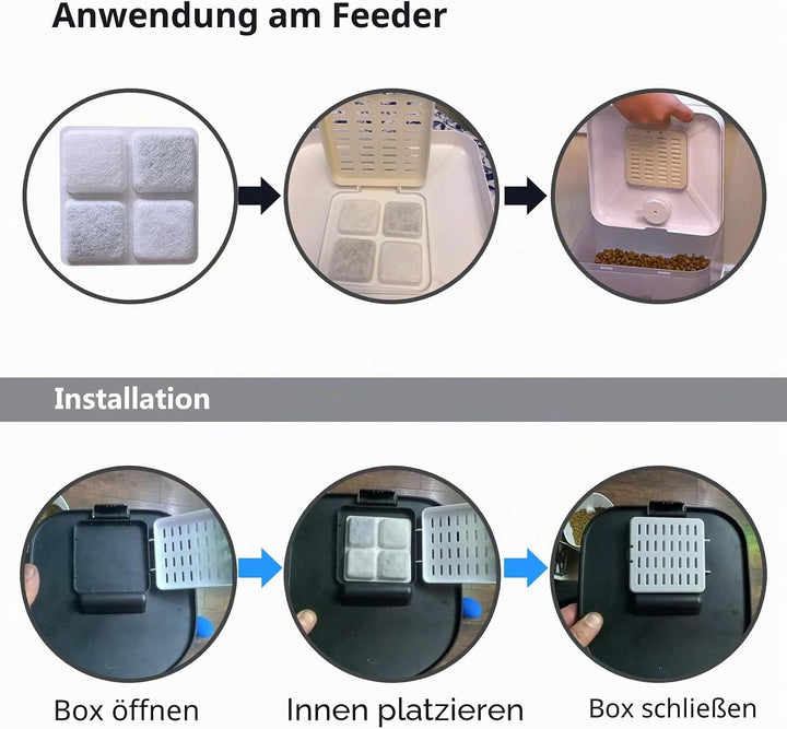 Trockenbeutel für Tierfutter, kompatibel mit Petlibro Futterautomaten für Katzen und Hunde, trockenm
