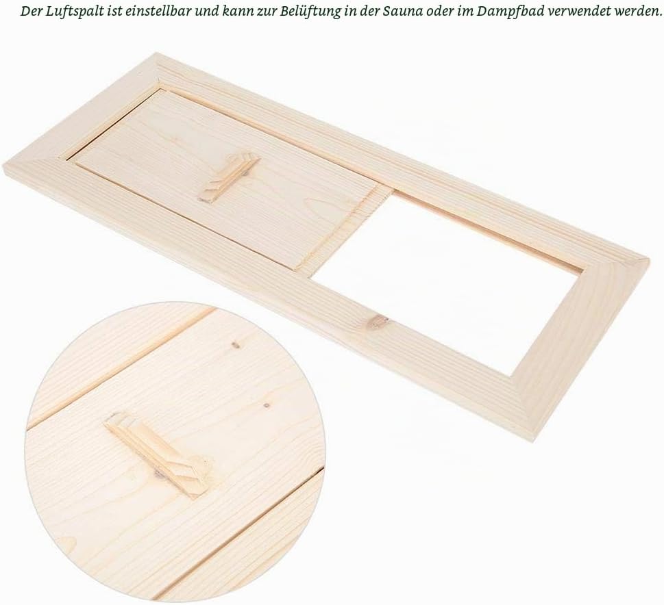 Fdit Hemlock Sauna Lüftungsgitter Lüftungsgitter für Saunaräume Zubehör für Saunaräume MEHRWEG VERPA