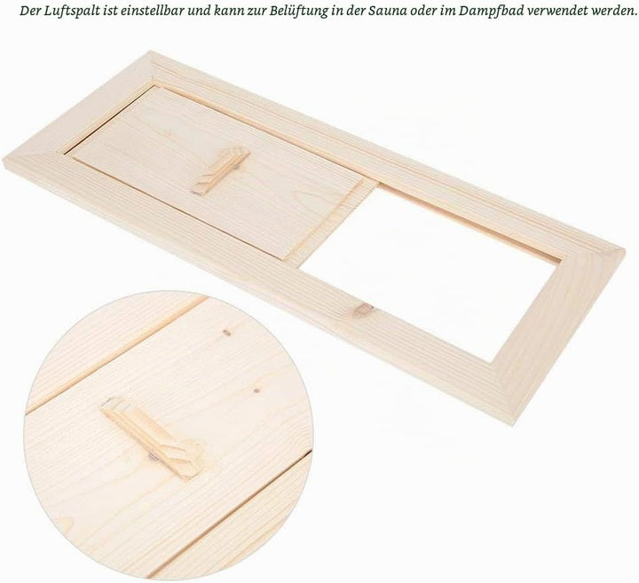 Fdit Hemlock Sauna Lüftungsgitter Lüftungsgitter für Saunaräume Zubehör für Saunaräume MEHRWEG VERPA