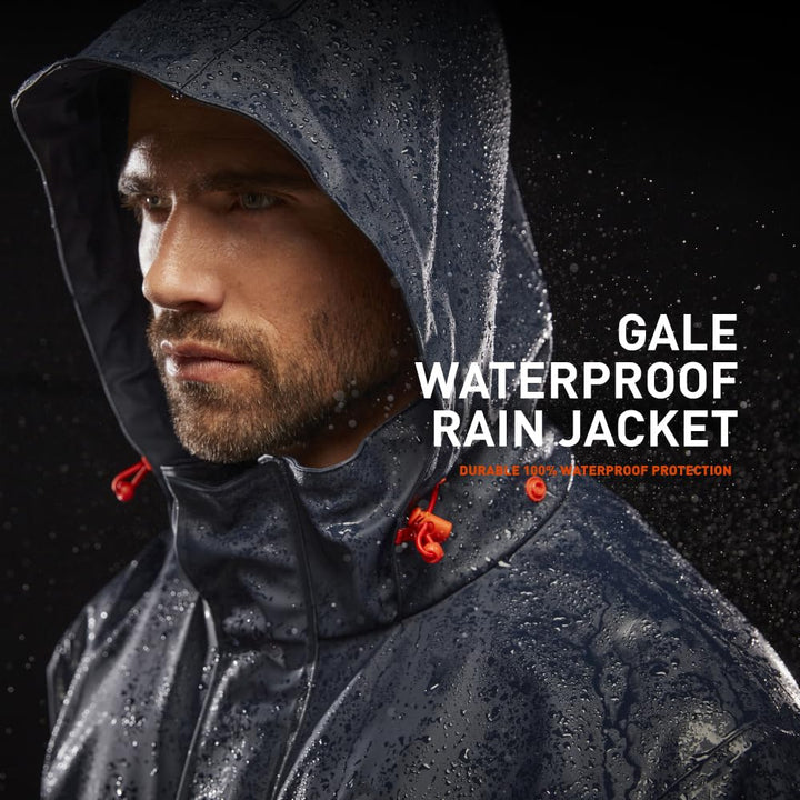 Helly Hansen Workwear Herren Gale Wasserdichte Regenjacke XS Dunkelorange, XS Dunkelorange