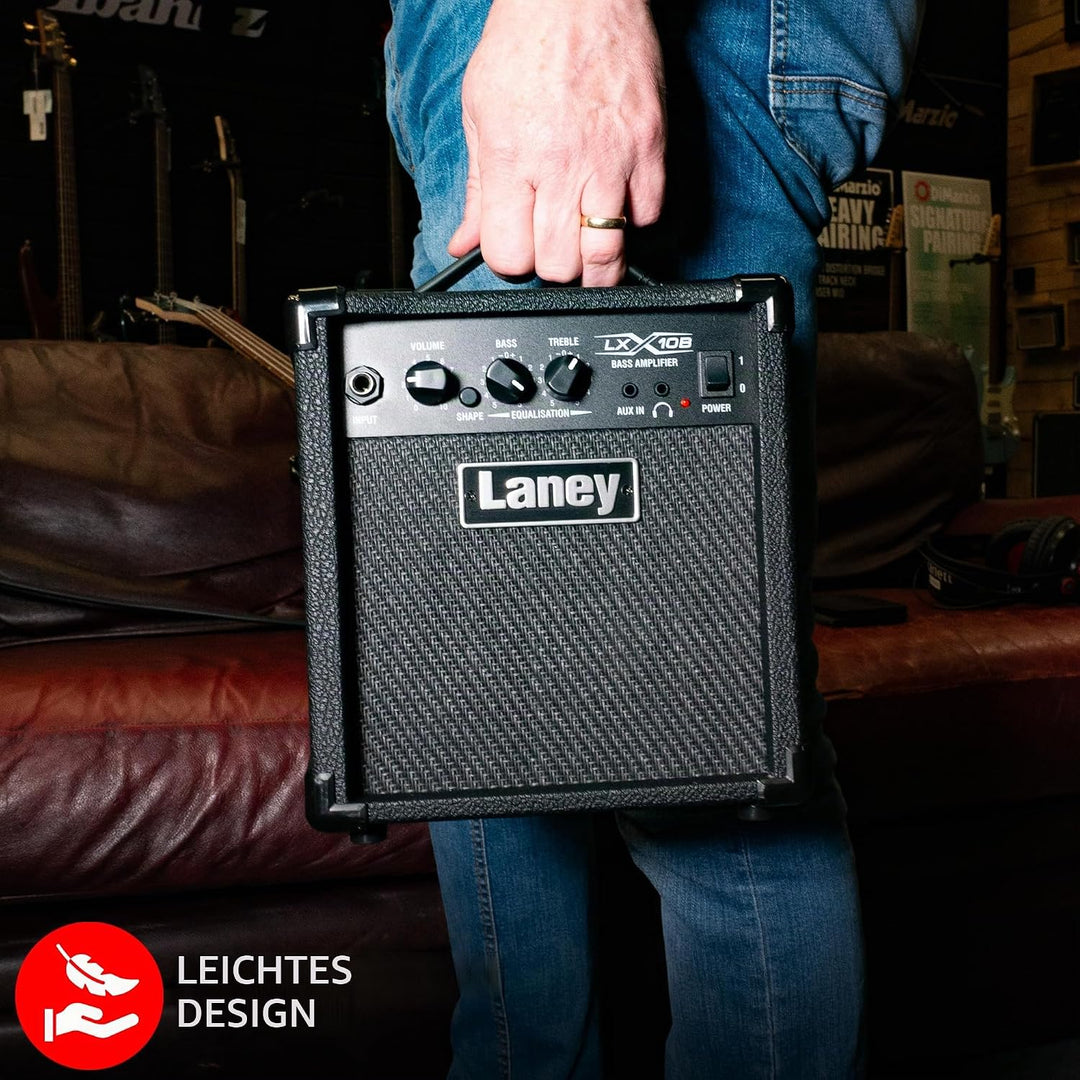 Laney LXB Series LX10B - Bass Guitar Combo Amp - 10W - 5 inch Woofer 10" Black, 10" Black