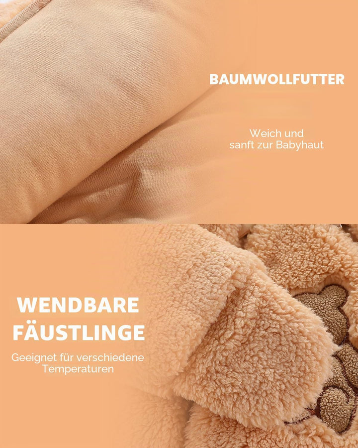 WYTbaby Baby Overall Winter Fleece Warm Schneeanzug Baby Romper Mit Kapuze Für Jungen Mädchen 0-12 M