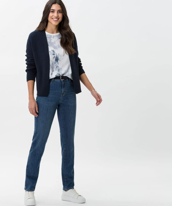 BRAX Damen Style Mary Blue PlanetSlim Jeans, 26W / 30L Used Light Blue