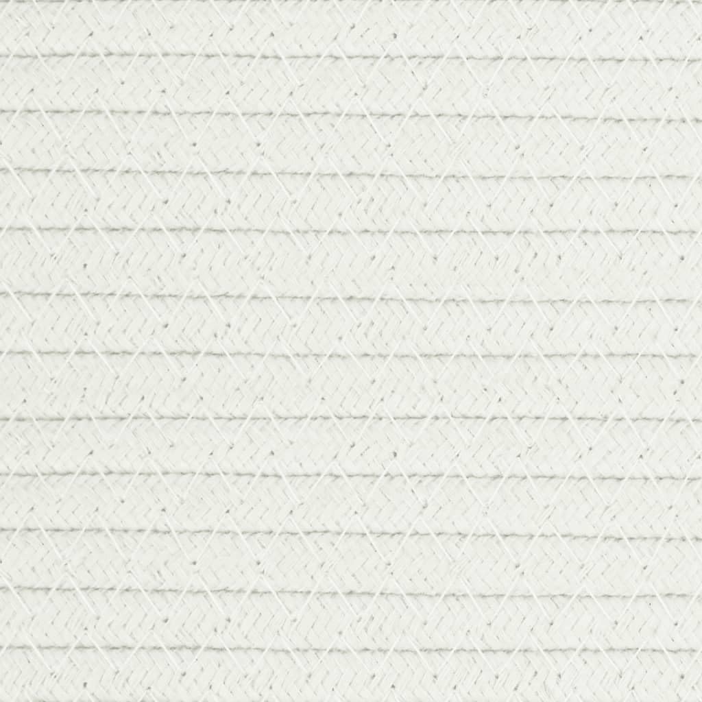 vidaXL Aufbewahrungskörbe 2 Stück Grau und Weiss Ø28x28 cm aus Baumwolle Grau 28 x 28 cm, Grau 28 x