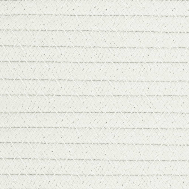 vidaXL Aufbewahrungskörbe 2 Stück Grau und Weiss Ø28x28 cm aus Baumwolle Grau 28 x 28 cm, Grau 28 x
