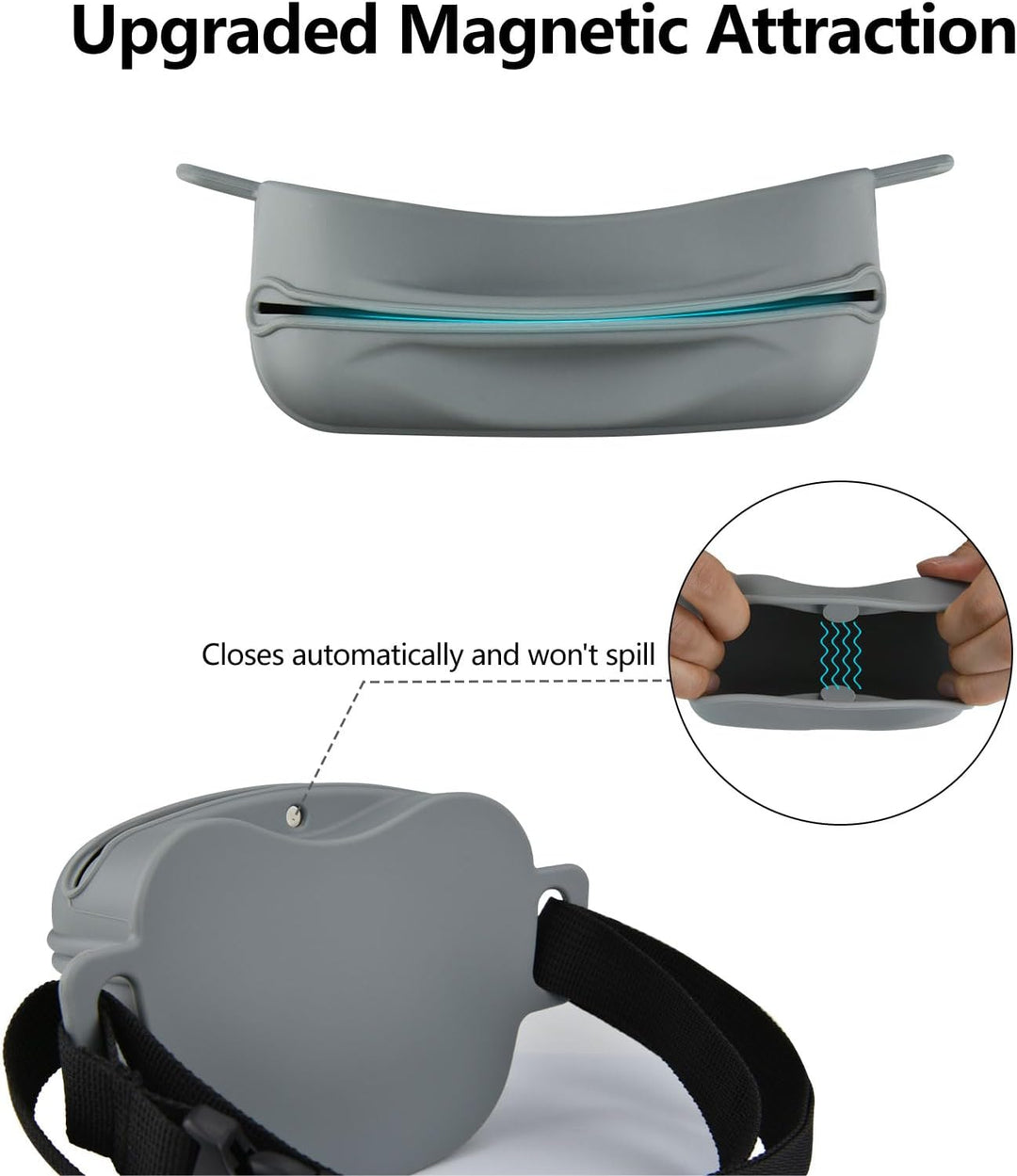 Pet Training Snack Tasche mit aktualisiertem magnetischen Clicker 2.0-Siegel, 1,66 Tassen Silikon-Ba