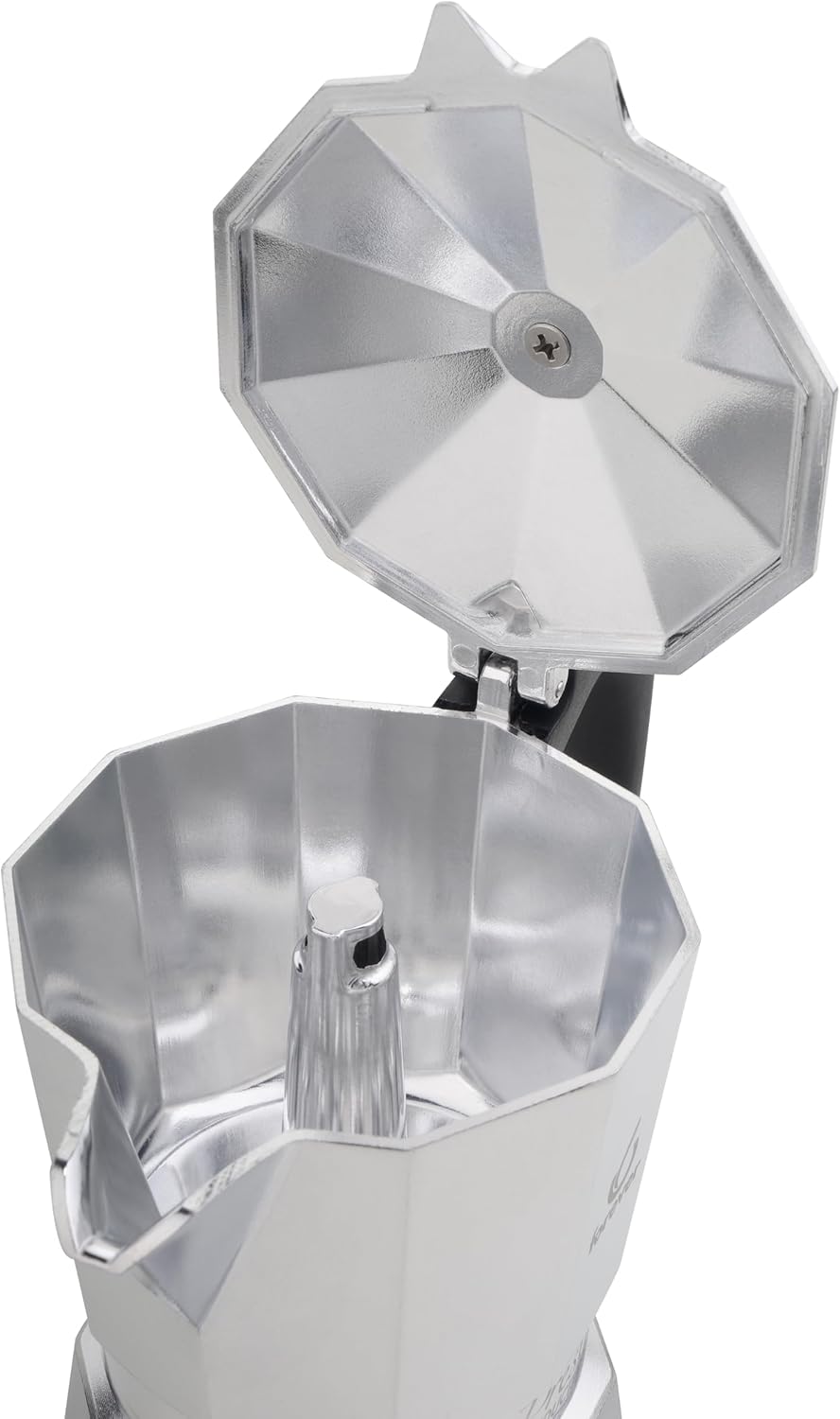KAUFGUT FRV290610 Espressokocher Moka, Tz.6 Prestige Induktion, Mehrfarbig