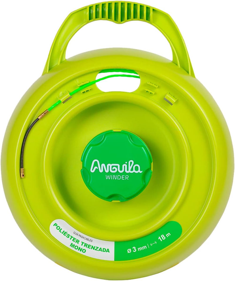 Anguila Max| Winder| Universalhaspel | Verdrillte Polyester-Einzelfaser | Farbe grün | Durchmesser 3