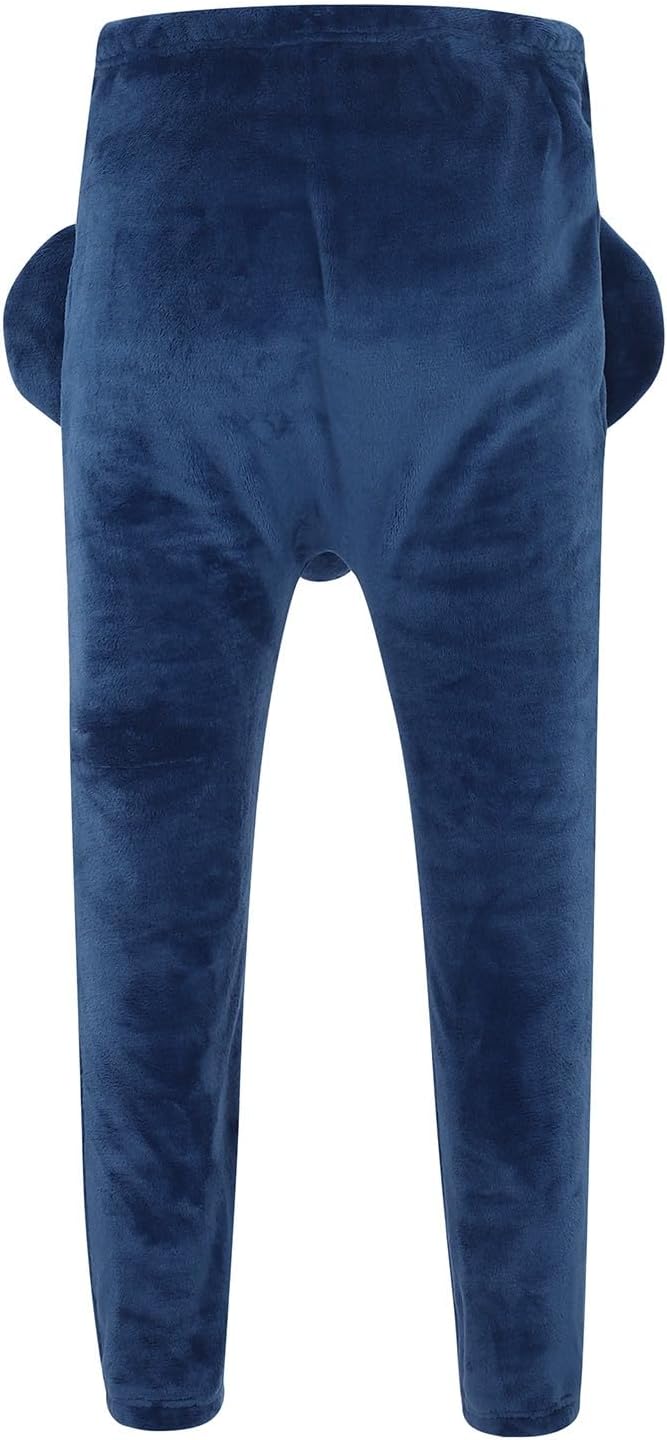 Pyjama Hose für Herren, Elefanten Hose mit Rüssel Männer Lustig Locker Pyjamahose Elefantenrüssel Py