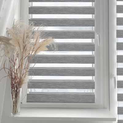 Home-Vision® DuoRollo Klemmfix, Doppelrollo ohne Bohren mit Klämmträgern, Rollos für Fenster und Tür