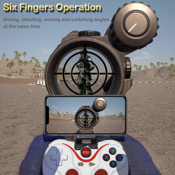 Megadream Android Gamepad Controller, Wireless Key Mapping Gamepad Joystick Perfekt für PUBG & Fotni