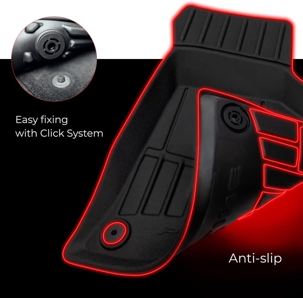 FROGUM ProLine 3D Gummimatten Exklusiven Auto Fussmatten Autofussmatten für FIAT Bravo II 2007-2014,