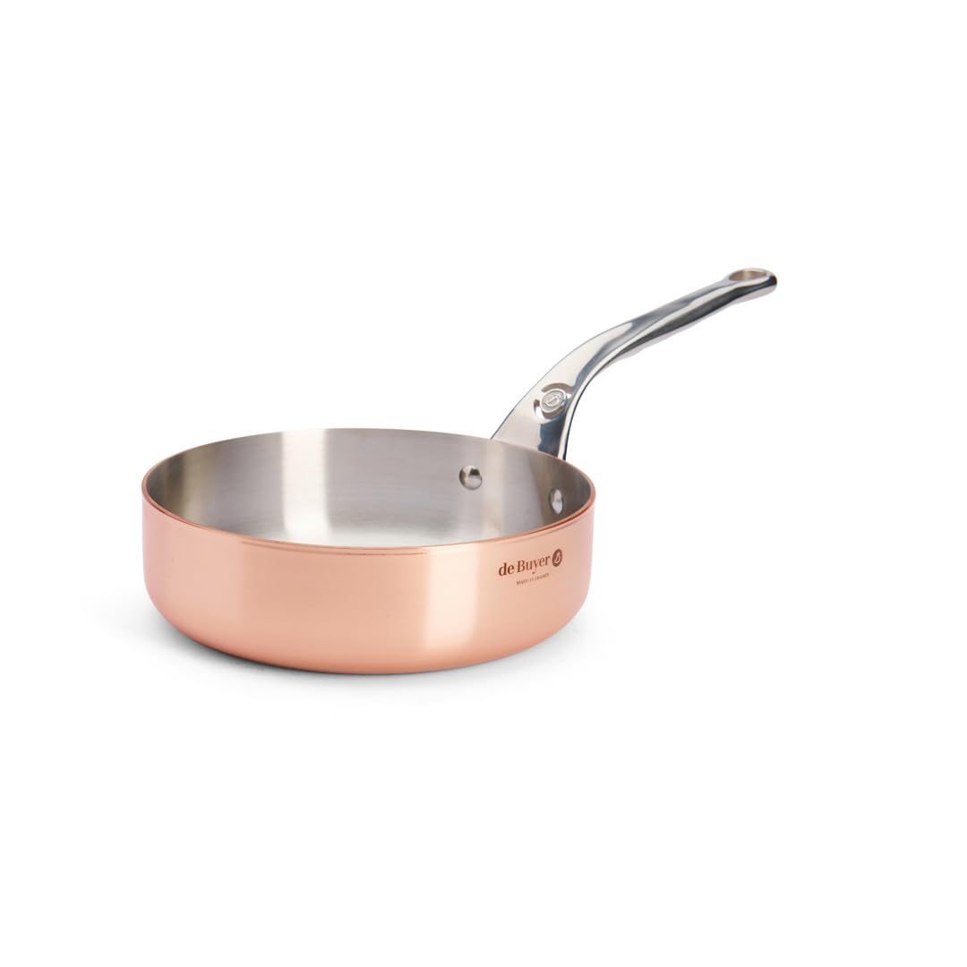 DE BUYER Sauteuse, Kupfer, Silber, 20 cm, 27.9 x 20.1 x 10.9 cm Silber 27.9 x 20.1 x 10.9 cm, Silber