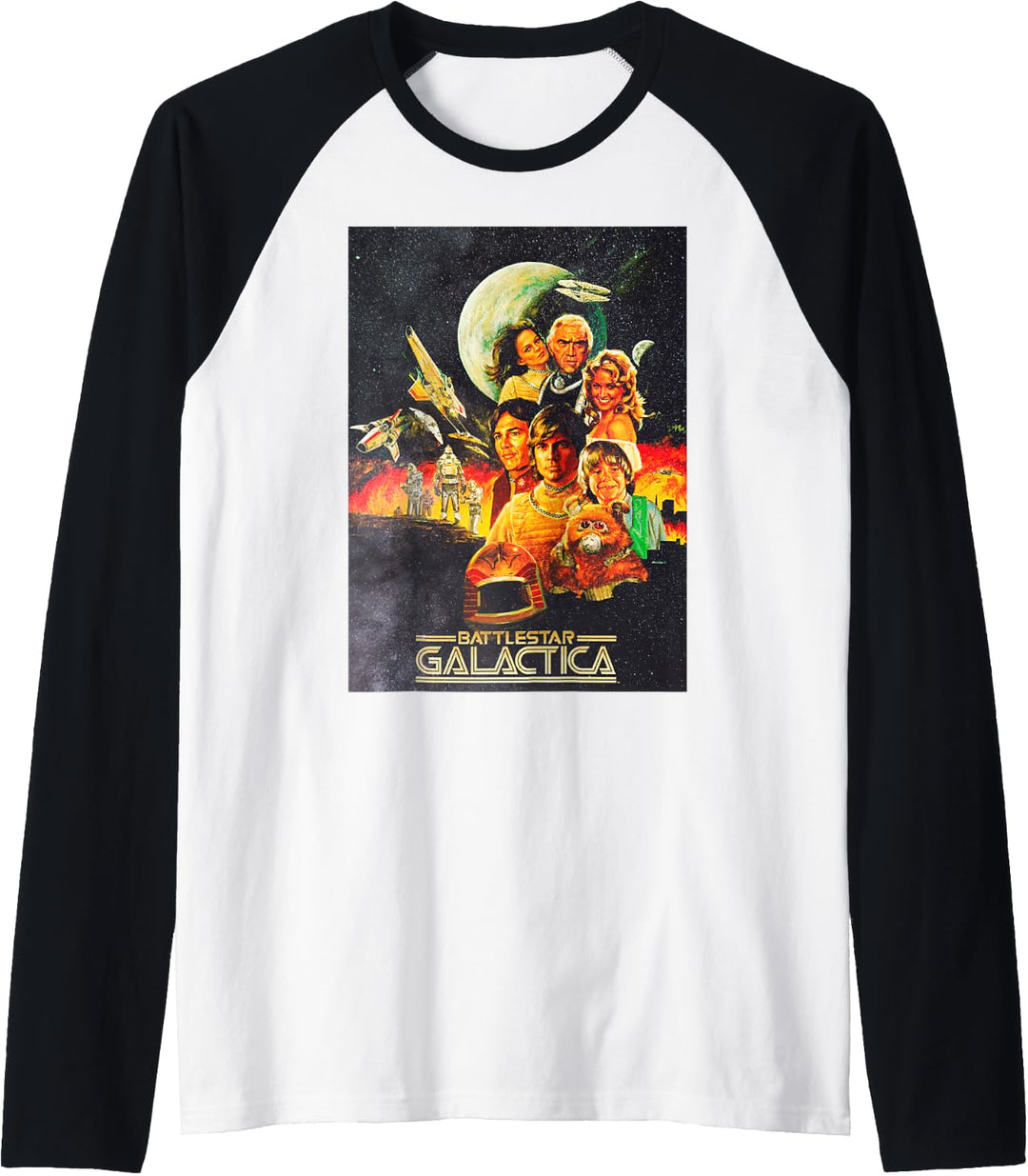 Battlestar Galactica Vintage Poster Raglan
