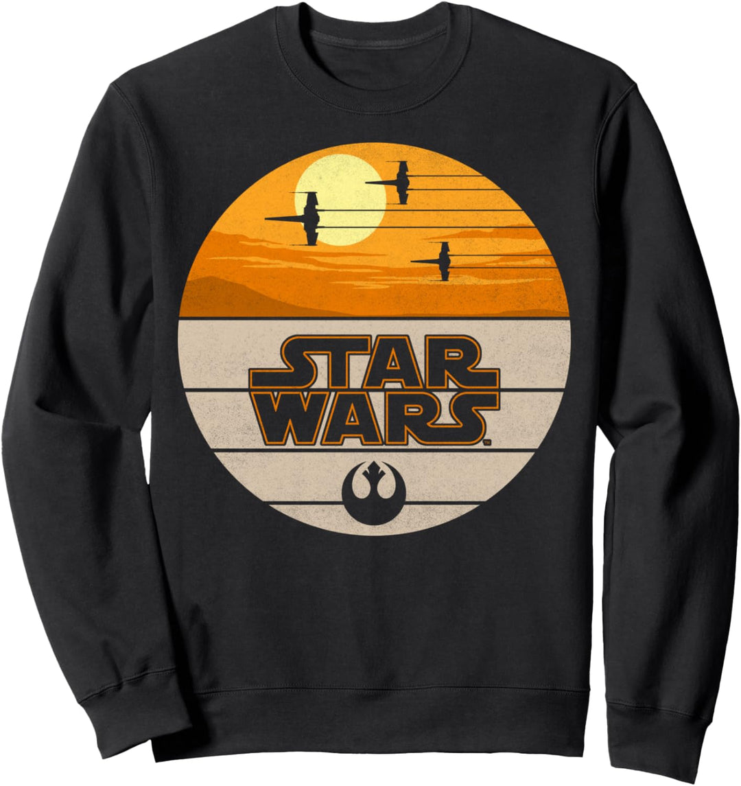 Star Wars The Last Jedi Striped Desert Star Fighters Sweatshirt