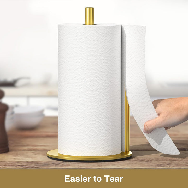 Golden KüChenrollenhalter Arbeitsplatte Papierrollenhalter Stehend KüChenrollen Halter, Premium-Edel