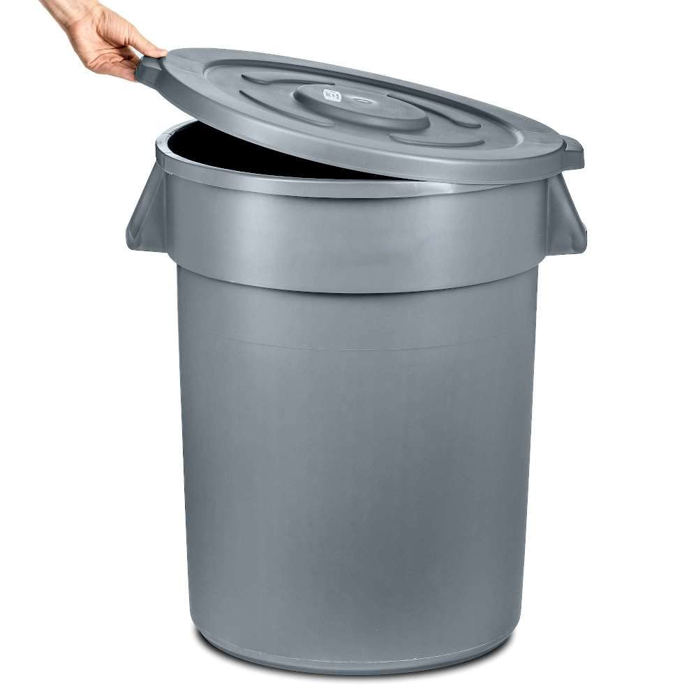 Tonne | 80L Liter | Maxi-tonne | Mülltonne | Abfalleimer | Mülleimer | mit Tragegriffen | aus Kunsts