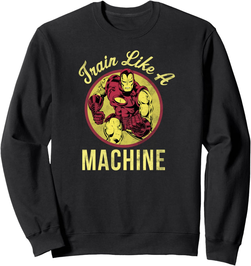 Marvel Iron Man Train Like A Machine Work Out Tee Sweatshirt