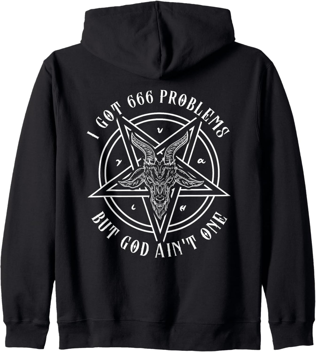 I Got 666 Problems I Satan Ziege I Pentagram I Satanist Kapuzenjacke
