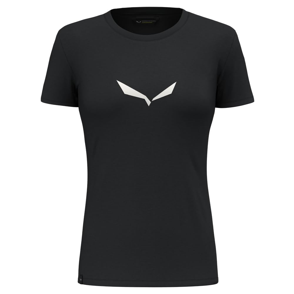 Salewa Damen Solid DRI-Release T-Shirt Funktionsshirt Outdoor-Shirt L Black Out, L Black Out