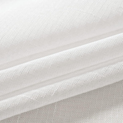 MIULEE 2er Set Voile Vorhang Sheer Leinenvorhang mit Ösen Transparente Leinen Optik Gardine Ösenscha