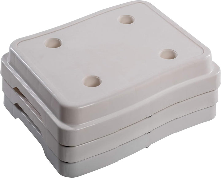 UPP 10 cm Badezimmer-Stufe stapelbar &amp; erweiterbar | Belastbar bis 189 kg | Tritthocker für Senioren