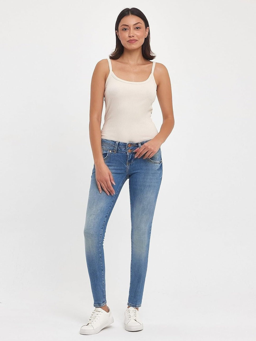LTB Jeans - Damen - Julita X - Low Waist - Slim Fit Jeans - Hosen 24W / 30L Lelia Undamaged Wash 536