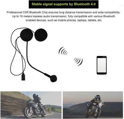 Cuifati Drahtloses Bluetooth HiFi Stereo-Kopfhörer-Headset, Bluetooth-Helmlautsprecher Kopfhörer-Geg