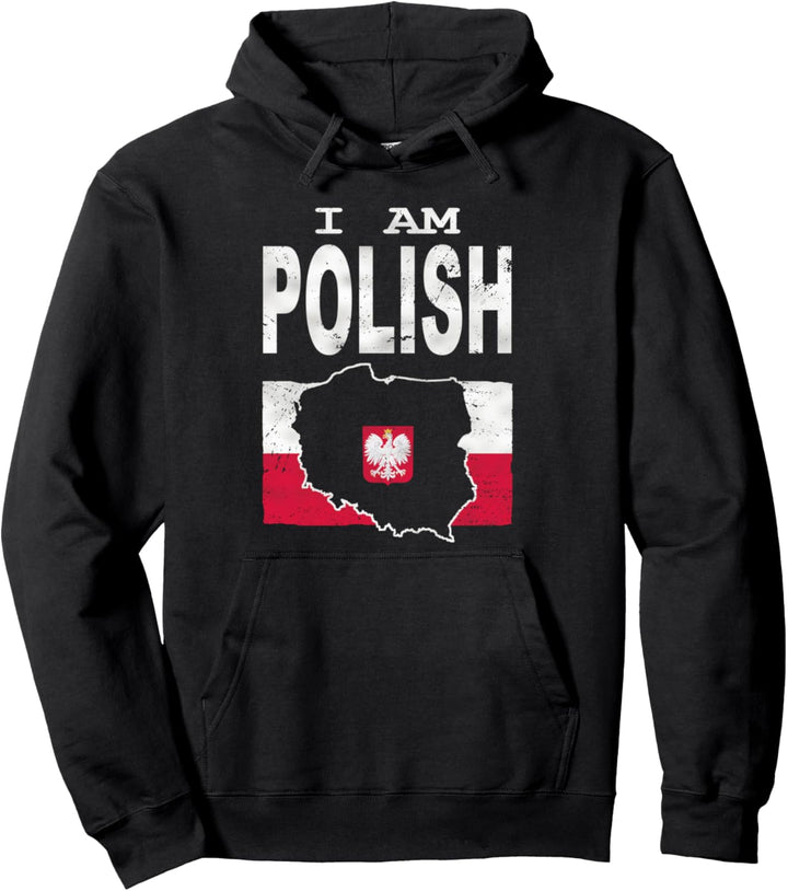 Polen Polska Flagge I Am Polish Polnisches Geschenk Pullover Hoodie
