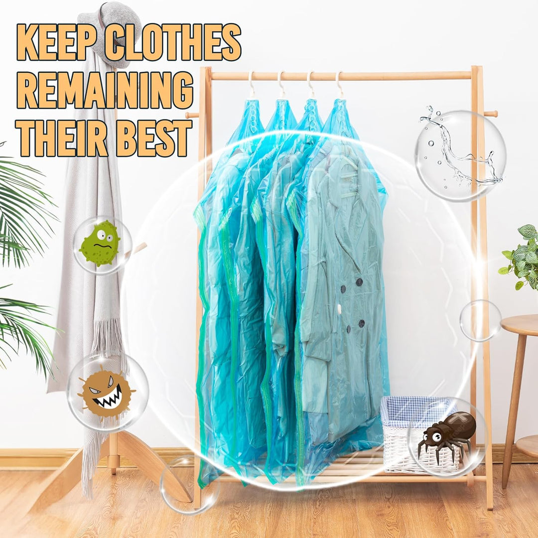 TAILI Vakuumbeutel für Kleidung Hängend, Vacuum Bags for Clothing Vakuumierbeutel Kleidung Mit Kleid