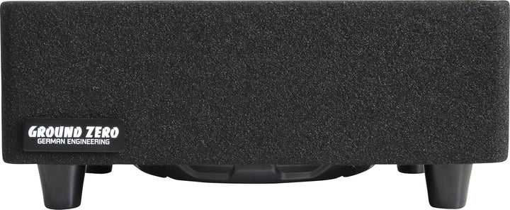 Ground Zero GZCS 20SUB-ACT Aktiv-Gehäusesubwoofer, 20cm, 250W RMS, 50-150Hz, Downfire, 9-16V, Holz